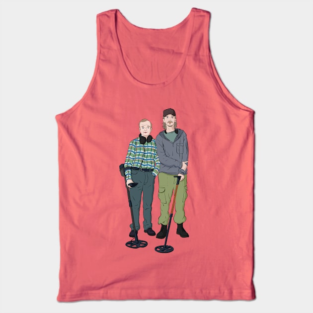 Detectorists - Lance & Andy - DMDC Line up Tank Top by InflictDesign